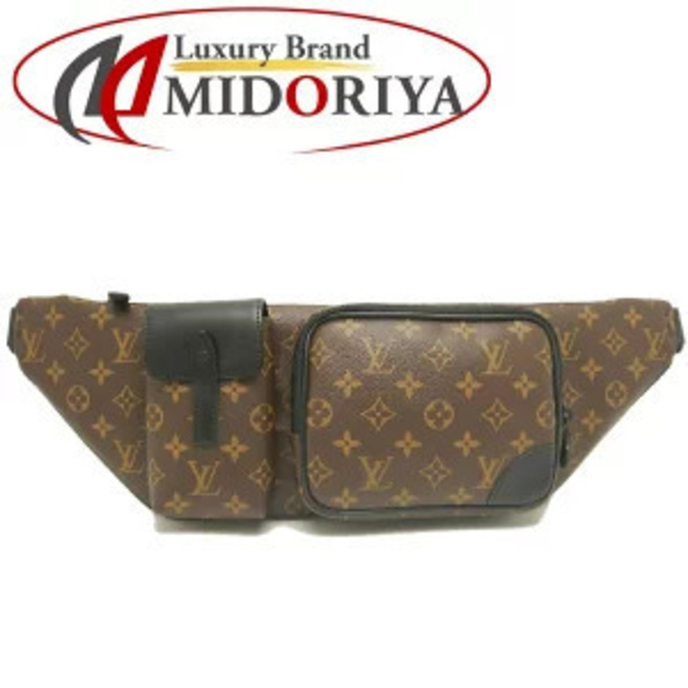Louis Vuitton Monogram Christopher Bum Bag Backpack Canvas Leather Noir Black